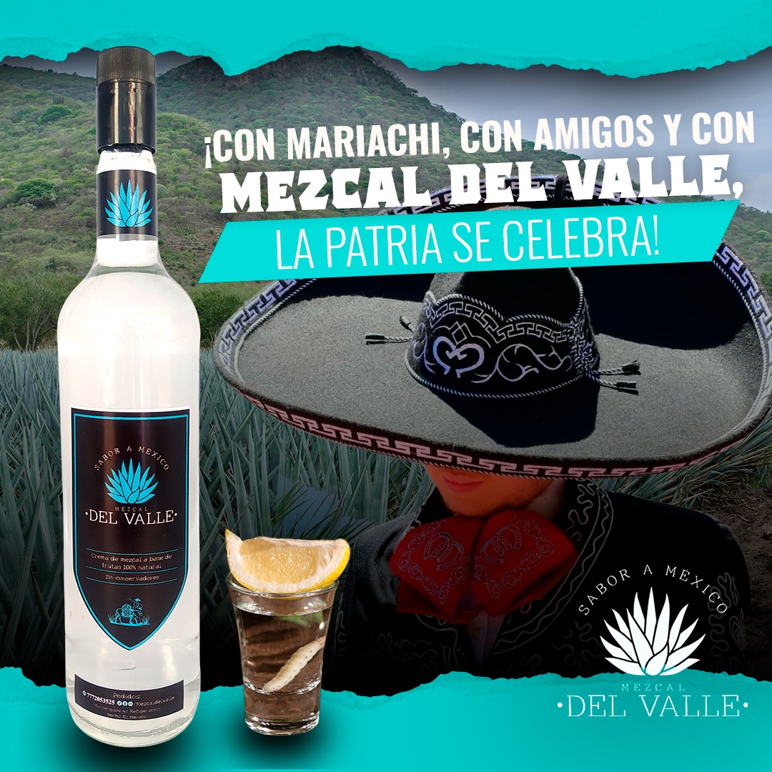 Celebración mexicana con mezcal